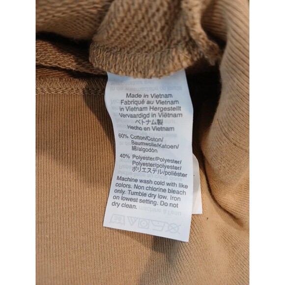 Madewell Medium TigerStripe Crop Sweatshirt Brown Black Animal Print Long Sleeve - Picture 13 of 13